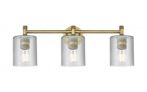 Cobbleskill - 3 Light - 23 inch - Brushed Brass - Bath Vanity Light (3442|434-3W-BB-G112)
