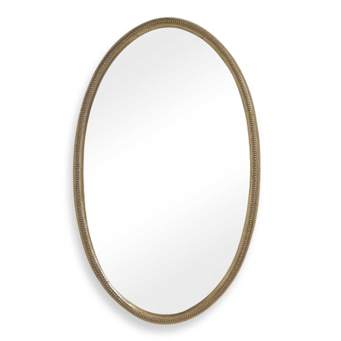 Uttermost Ellis Beaded Brass Oval Mirror (85|08356)