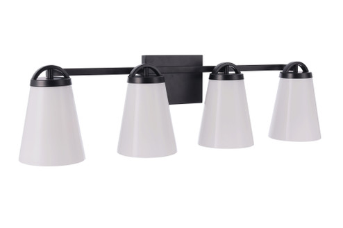 Zane 4 Light Vanity in Flat Black (20|20732FB4)