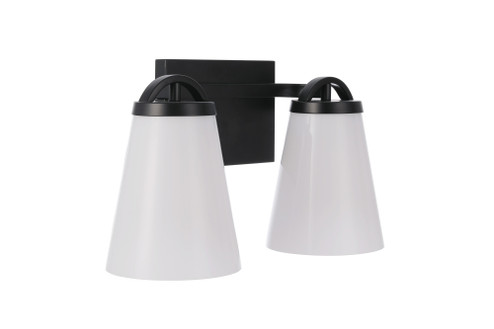 Zane 2 Light Vanity in Flat Black (20|20714FB2)