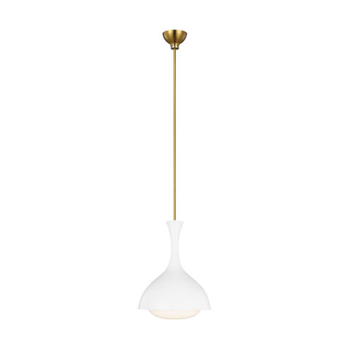 Lucerne One Light Small Pendant (7725|AEP1011BBSMWT)