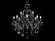 Onyx Ln. Collection Black 12 Light Crystal Chandelier (4450|HF1039-BLK)