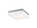 Cermack St. 8'' Square Flush Mount  in Brushed Brass with White Glass (4450|HF1108-BN)
