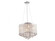 Riverside Dr. Collection Round Silver Organza Silk Shade and Crystal Dual Mount (4450|HF1504-SLV)
