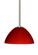 Besa Tessa LED Stem Pendant Red Matte Satin Nickel 1x9W LED (127|1TT-420131-LED-SN)