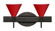Besa Wall Kani Bronze Ruby Matte 2x40W G9 (127|2SW-5121RM-BR)