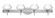 Besa Wall Peri Chrome Opal Matte 4x40W G9 (127|4SW-541007-CR)