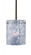 Besa Stem Pendant Tamburo 8 Bronze Clear Stone 1x100W Medium Base (127|1TT-400600-BR)