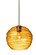 Besa Wave 10 Stem Pendant Satin Nickel Amber 1x60W Medium Base (127|1TT-462782-SN)