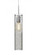 Besa, Juni 16 Cord Pendant, Clear Bubble, Satin Nickel, 1x4W LED Filament (127|1JC-JUNI16CL-EDIL-SN)