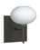 Besa Wall With SQ Canopy Lasso Bronze Opal Matte 1x5W LED (127|1SW-561207-LED-BR-SQ)