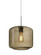 Besa Niles 10 Pendant, Smoke Bubble, Satin Nickel Finish, 1x4W LED Filament (127|1JT-NILES10SM-EDIL-SN)