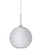 Besa Coco 8 Pendant, Cocoon, Satin Nickel Finish, 1x60W Medium Base (127|1JC-COCO860-SN)