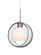 Besa Mana Pendant, Clear/Opal, Satin Nickel Finish, 1x60W Medium Base (127|1JT-MANACL-SN)