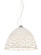 Besa Kiev Pendant, White, Satin Nickel Finish, 1x9W LED (127|1KX-KIEVWH-LED-SN)