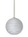 Besa Coco 10 Stem Pendant, Cocoon, Satin Nickel Finish, 1x9W LED (127|1TT-COCO1060-LED-SN)