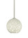 Besa Coco 8 Stem Pendant, Carrera, Satin Nickel Finish, 1x9W LED (127|1TT-COCO819-LED-SN)