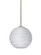 Besa Coco 8 Stem Pendant, Cocoon, Satin Nickel Finish, 1x9W LED (127|1TT-COCO860-LED-SN)