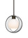 Besa Mana Pendant, Clear/Opal, Bronze Finish, 1x60W Medium Base (127|1TT-MANACL-BR)
