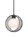 Besa Mana Pendant, Smoke/Opal, Bronze Finish, 1x60W Medium Base (127|1TT-MANASM-BR)