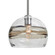 Besa Spirit 10 Pendant, Smoke/Clear, Satin Nickel Finish, 1x60W Medium Base (127|1TT-SPIR10SC-SN)