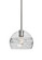 Besa Spirit 8 Pendant, Clear, Satin Nickel Finish, 1x60W Medium Base (127|1TT-SPIR8CL-SN)