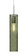 Besa, Juni 16 Pendant For Multiport Canopy, Moss Bubble, Satin Nickel, 1x4W LED Filament (127|J-JUNI16MS-EDIL-SN)