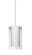 Besa Pendant For Multiport Canopy Pahu 4 Satin Nickel Clear/Opal 1x35W MAX GY6.35 Base (127|X-C44007-SN)