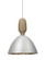 Besa Creed Cord Pendant, Satin Nickel With Silver Reflector, Satin Nickel Finish, 1x9W LED (127|XP-CREED-LED-SN)