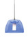 Besa Spur Cord Pendant, Blue, Satin Nickel Finish, 1x35W MAX GY6.35 Base (127|XP-SPURBL-SN)