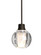 Besa, Boca 3 Cord Pendant, Clear Bubble, Bronze Finish, 1x3W LED (127|1XT-BOCA3BB-LED-BR)