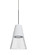 Besa, Timo 6 Cord Pendant,Clear/White, Bronze Finish, 1x9W LED (127|1XT-TIMO6WC-LED-BR)