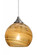 Besa, Jilly Cord Pendant, Vapor Amber, Satin Nickel Finish, 1x60W Medium Base (127|1JC-JILLYAM-SN)