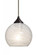 Besa, Jilly Cord Pendant, Vapor Clear, Bronze Finish, 1x60W Medium Base (127|1JC-JILLYCL-BR)