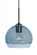 Besa, Ally 8 Cord Pendant, Coral Blue/Clear, Bronze Finish, 1x60W Medium Base (127|1JC-ALLY8BL-BR)