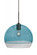 Besa, Ally 12 Cord Pendant, Coral Blue/Clear, Bronze Finish, 1x60W Medium Base (127|1JT-ALLY12BL-BR)