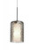 Besa, Esa Cord Pendant, Smoke, Satin Nickel Finish, 1x5W LED (127|1JT-ESASM-LED-SN)