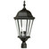 Straight Glass Cast 3 Light Outdoor Post Mount in Textured Black (20|Z555-TB)