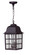 Grid Cage 3 Light Outdoor Pendant in Textured Black (20|Z571-TB)