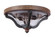 Ashwood 2 Light Outdoor Flushmount in Textured Black/Whiskey Barrel (20|Z7937-TBWB)