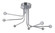 8 Arm LED Flushmount (20|43088-CH-LED)