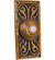 Surface Mount Designer LED Lighted Push Button in Burnished Brass (20|PB3037-BB)