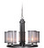 Danbury 5 Light Chandelier in Matte Black (20|36725-MBK)
