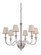 Deran 6 Light Chandelier in Polished Nickel (20|48026-PLN)