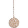Roxx 1 Light Medium Pendant in Gilded w/Quartz Crystals (20|48490-GLD)