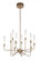 Valdi 10 Light LED Chandelier in Satin Brass (20|49610-SB-LED)