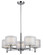 Double Organza 5Lt Chandelier Chrome (3|1270-26)