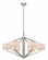 Monaco 6Lt Large Chandelier Satin Nickel (3|1882-09)