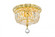 Tranquil 4 light Gold Flush Mount Clear Royal Cut Crystal (758|V2528F10G/RC)