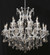 Maria Theresa 24 Light Chrome Chandelier Golden Teak (Smoky) Royal Cut Crystal (758|2801D36C-GT/RC)